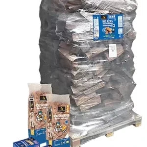 Pack bois de chauffage bûches 40cm Woodstock
