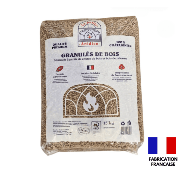 Le Pellet Arédien, norme ENplus 100% châtaignier