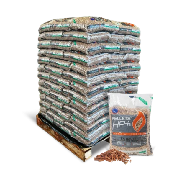 Granulés de bois HP+ – Piveteau – 104 sacs de 10kg