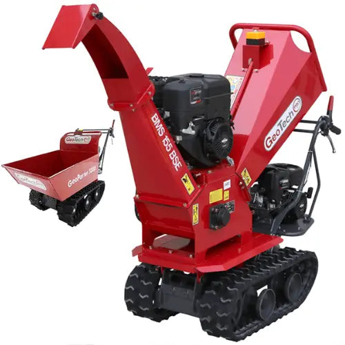 Broyeur autotracté sur chenilles - brouette motorisée GeoTech-Pro BMS155 BS - Moteur B&S XR2100