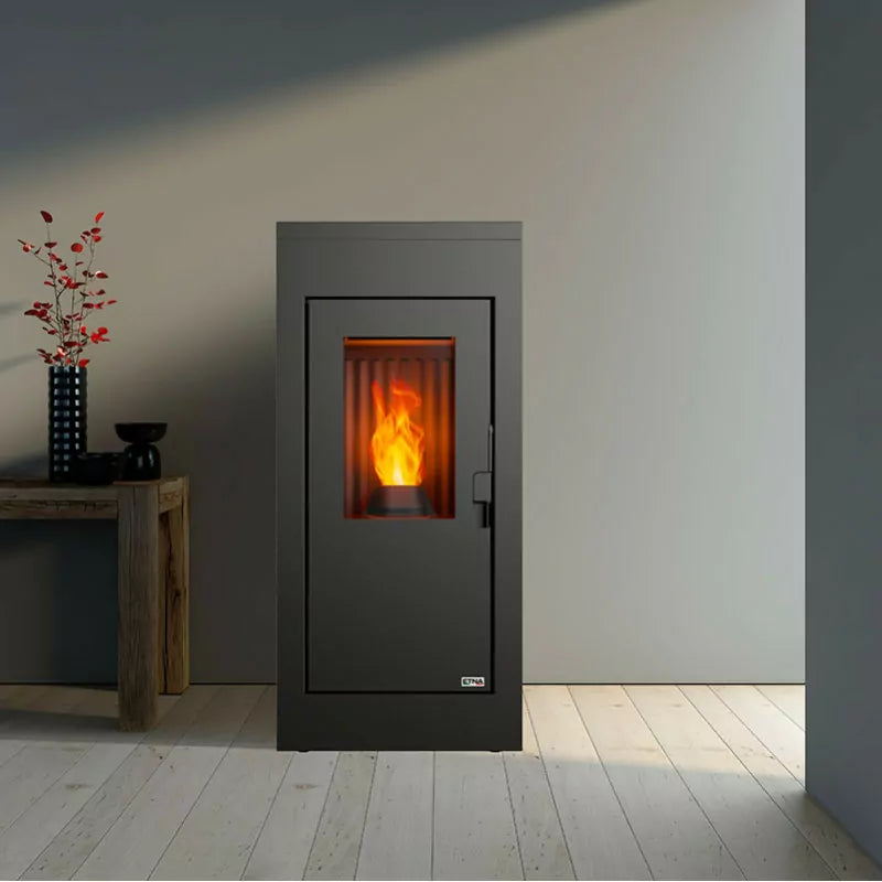 Poêle à granulés étanche Vulcano Silenzio – 9,2 Kw - Blanc